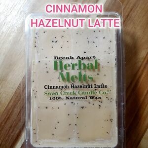 CINNAMON HAZELNUT LATTE by SWAN CREEK CANDLE CO Herbal Melts Natural Wax 5.25 oz